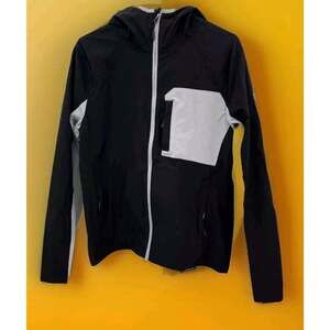 BE BOUNDLESS Colorblock Hooded Black Stretch Jacket Coat Mens 2XL NWT CR5